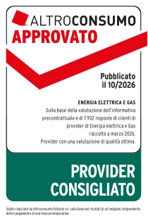 sigillo altroconsumo 2026 assegnato a Dolomiti Energia