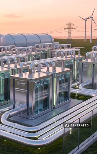 impianto per la produzione e la distribuzione di energia elettrica lungo la rete nazionale