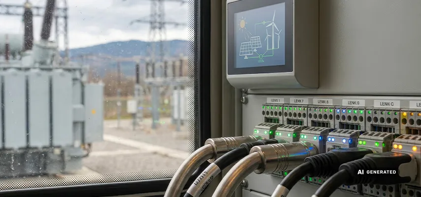 centralina di monitoraggio della distribuzione di energia elettrica