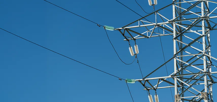 dettaglio di traliccio dell'energia elettrica