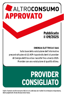 provider consigliato altroconsumo 2025